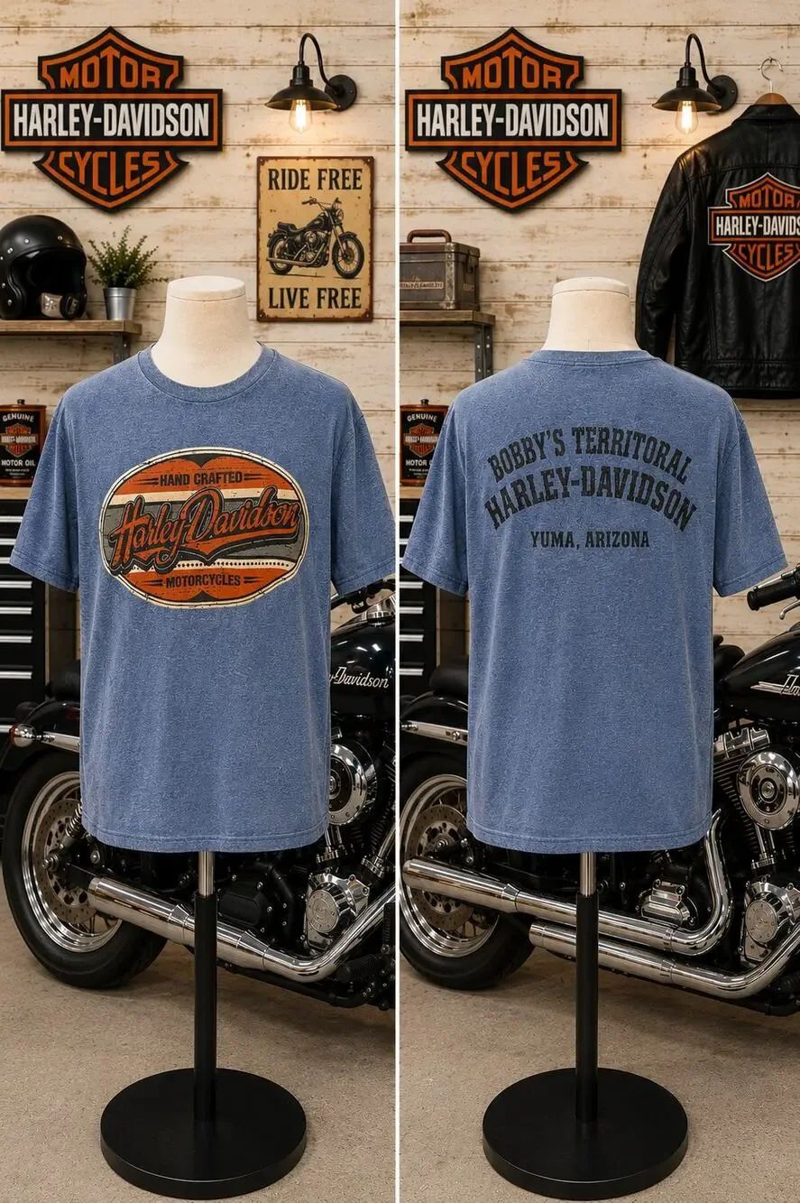 Harley-Davidson Yuma AZ Bobby’s Territorial Tee USA Made Large